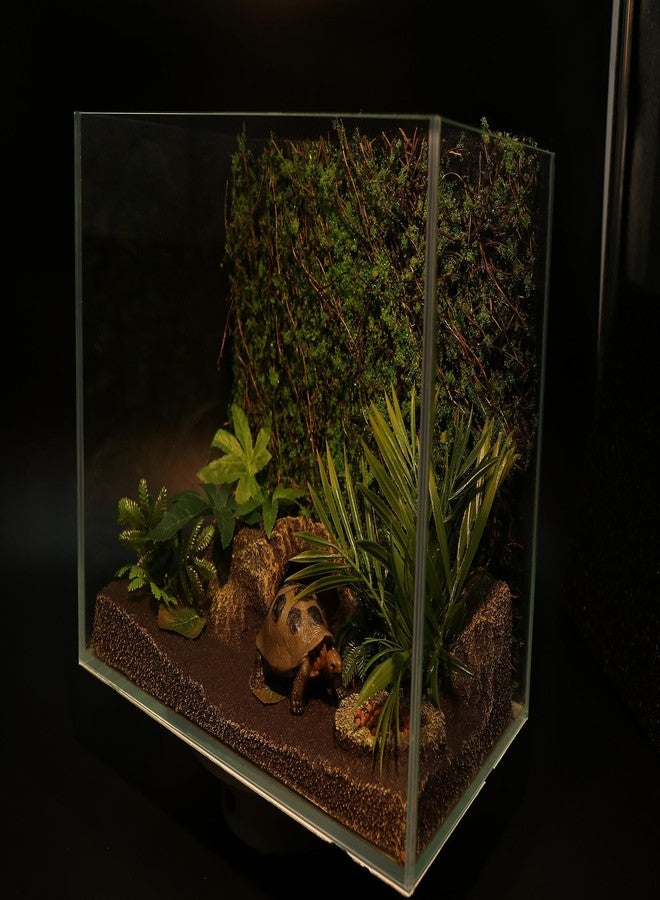 AQUA KT Reptile Moss Background Backdrop Wall Artificial Terrarium Habitat Amphibian Cage Decoration for Lizard Bearded Dragon Snake Tree Frog Chameleon Climbing, Pack of 4 - Image 5